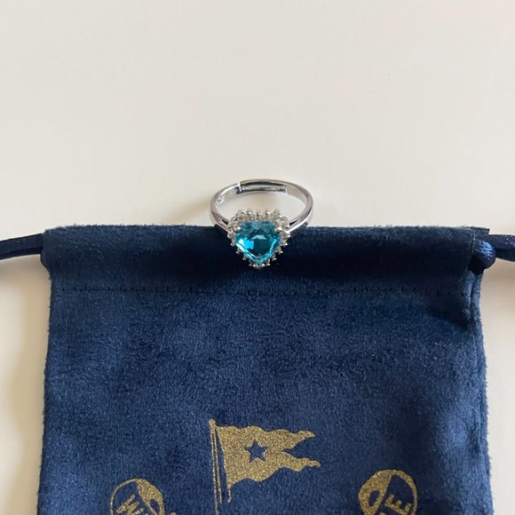 Titanic Jewelry Set - Heart of the Ocean Necklace, Bracelet, Earrings, Ring, and - Picture 4 of 8